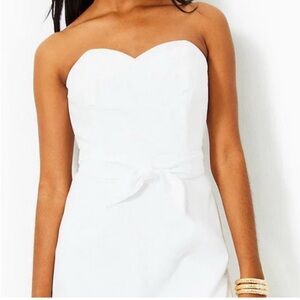 Lilly Pulitzer Kylo Strapless Skirted Romper Dress Size 12 NWT